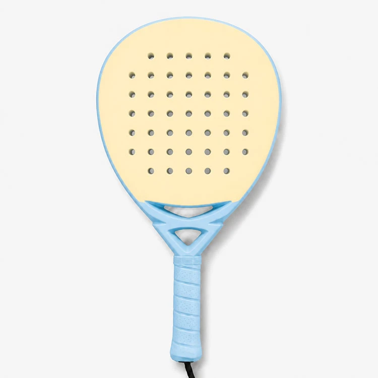 12K Carbon Padel Racket Pastel Two‑Tone Color 38mm Shock‑Absorbing EVA Core Customizable Padel Tennis Racquet