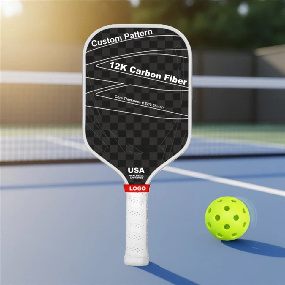 12K Professional Carbon Fiber PP Honeycomb Core Durable Pickleball Paddle high quality