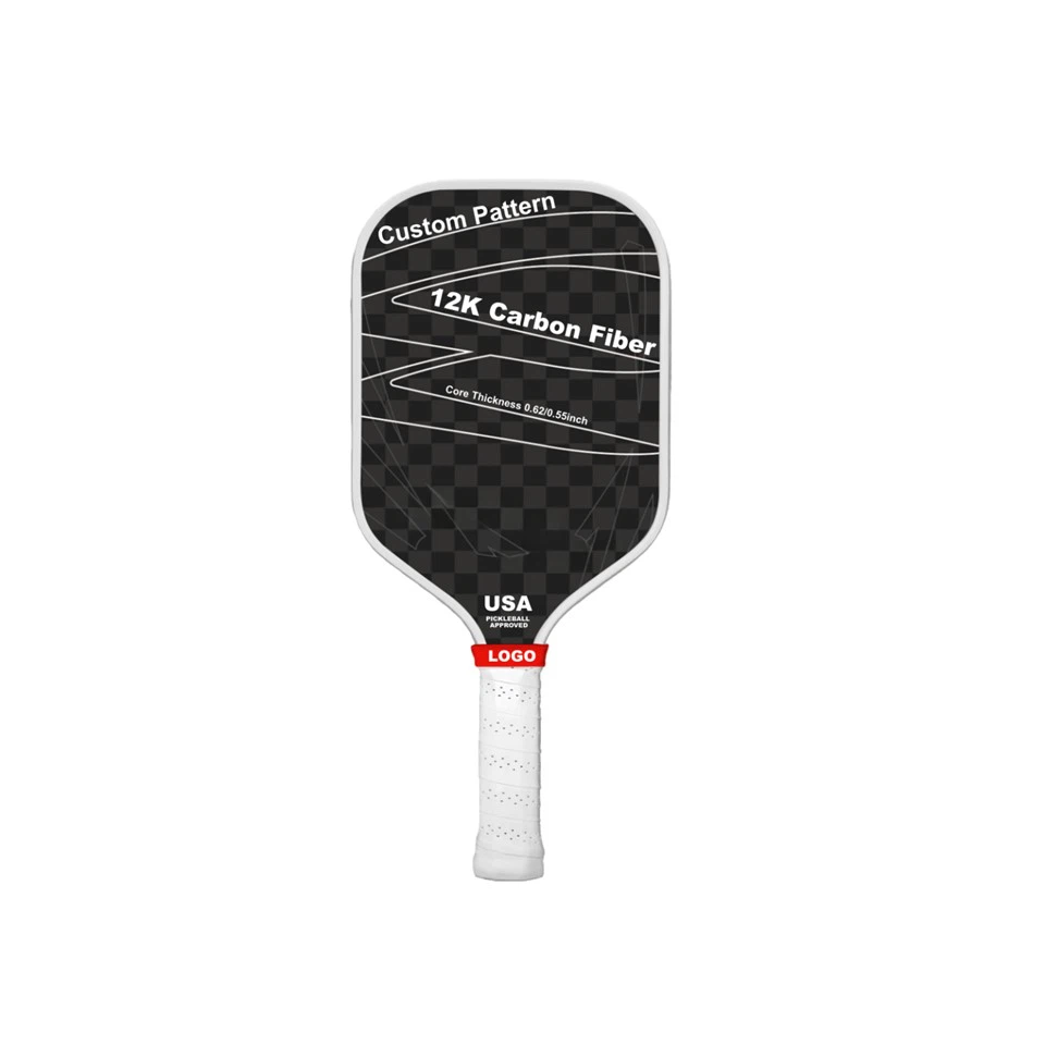 12K Professional Carbon Fiber PP Honeycomb Core Durable Pickleball Paddle
