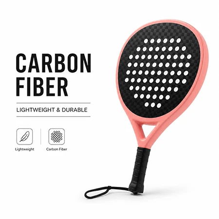 Pastel Frame Carbon Padel Racket