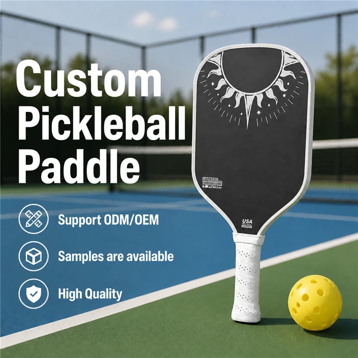 Carbon Fiber PP Honeycomb Core Custom OEMODM Pickleball Paddle
