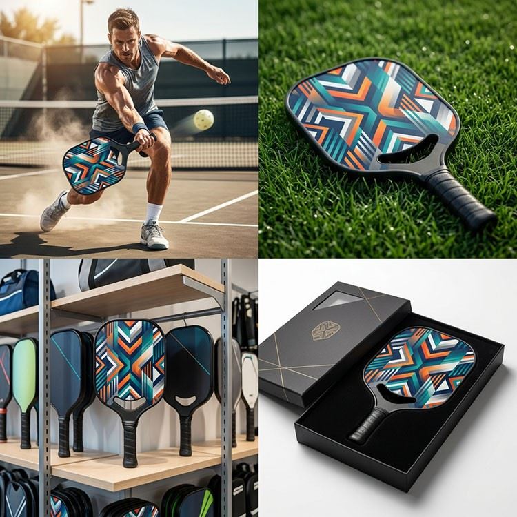 Cold Press Fiberglass Pickleball Paddle With Vibration Reduction Cutout factory