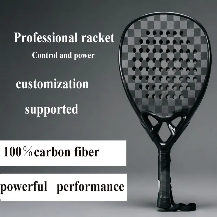 Custom Carbon Fiber Padel Racket For Matches
