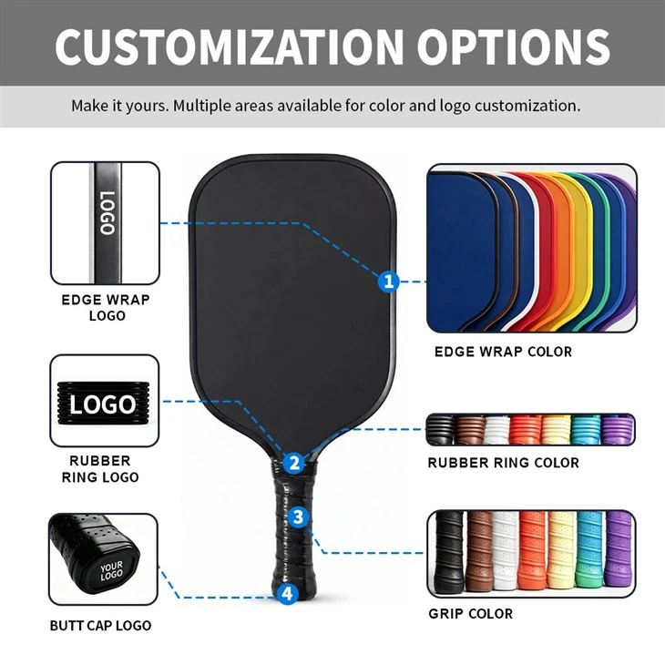 Factory T700 Carbon Fiber PP Honeycomb Core Pickleball Paddle best
