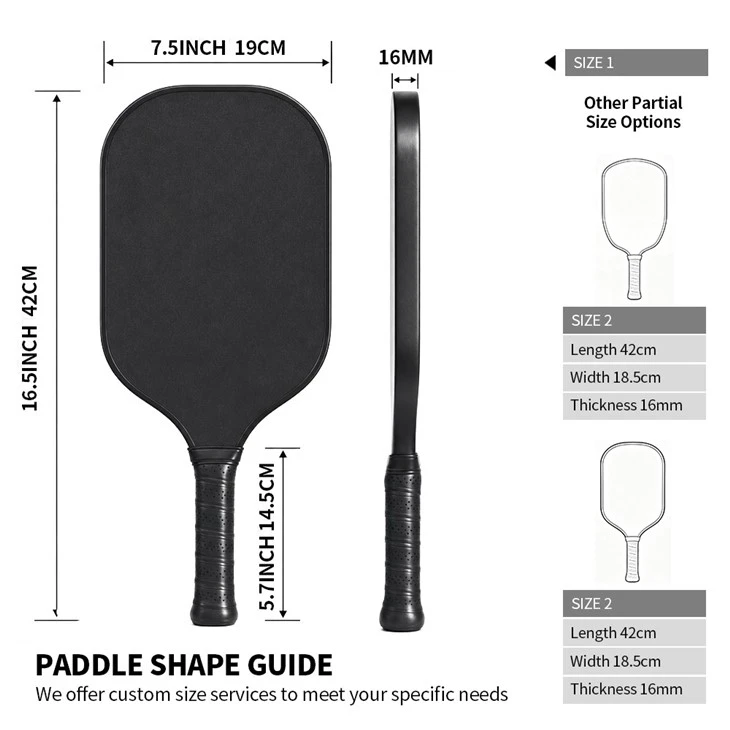 Factory T700 Carbon Fiber PP Honeycomb Core Pickleball Paddle factory