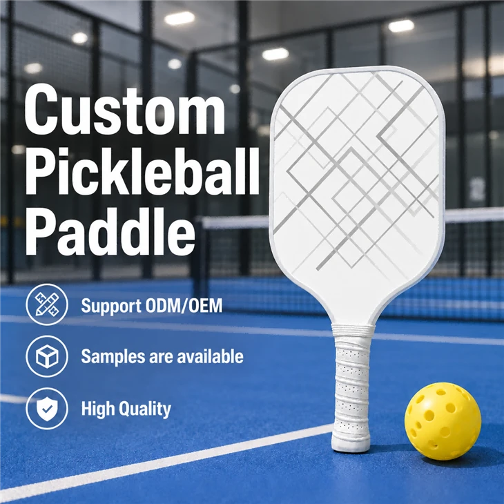 Fiberglass Surface PP Honeycomb Core Lightweight Pickleball Paddle