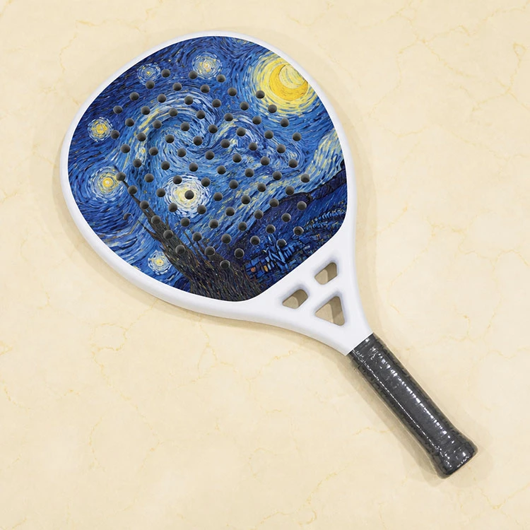 Lightweight Padel Racket For Adults, Fiberglass Face