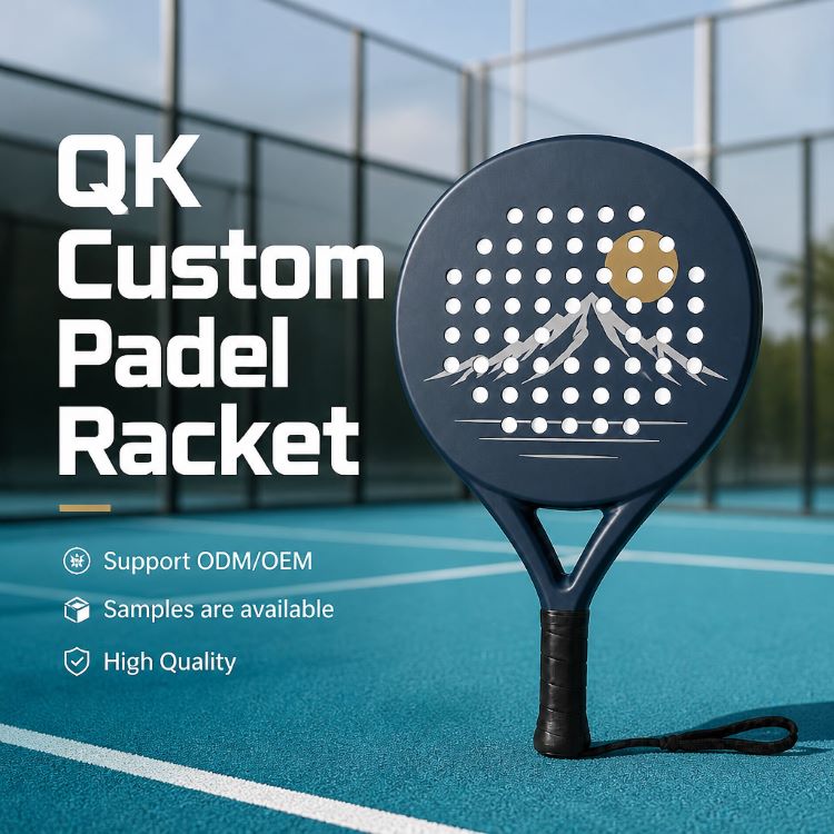 Mountain Sunset Print Round Shape Padel Racket