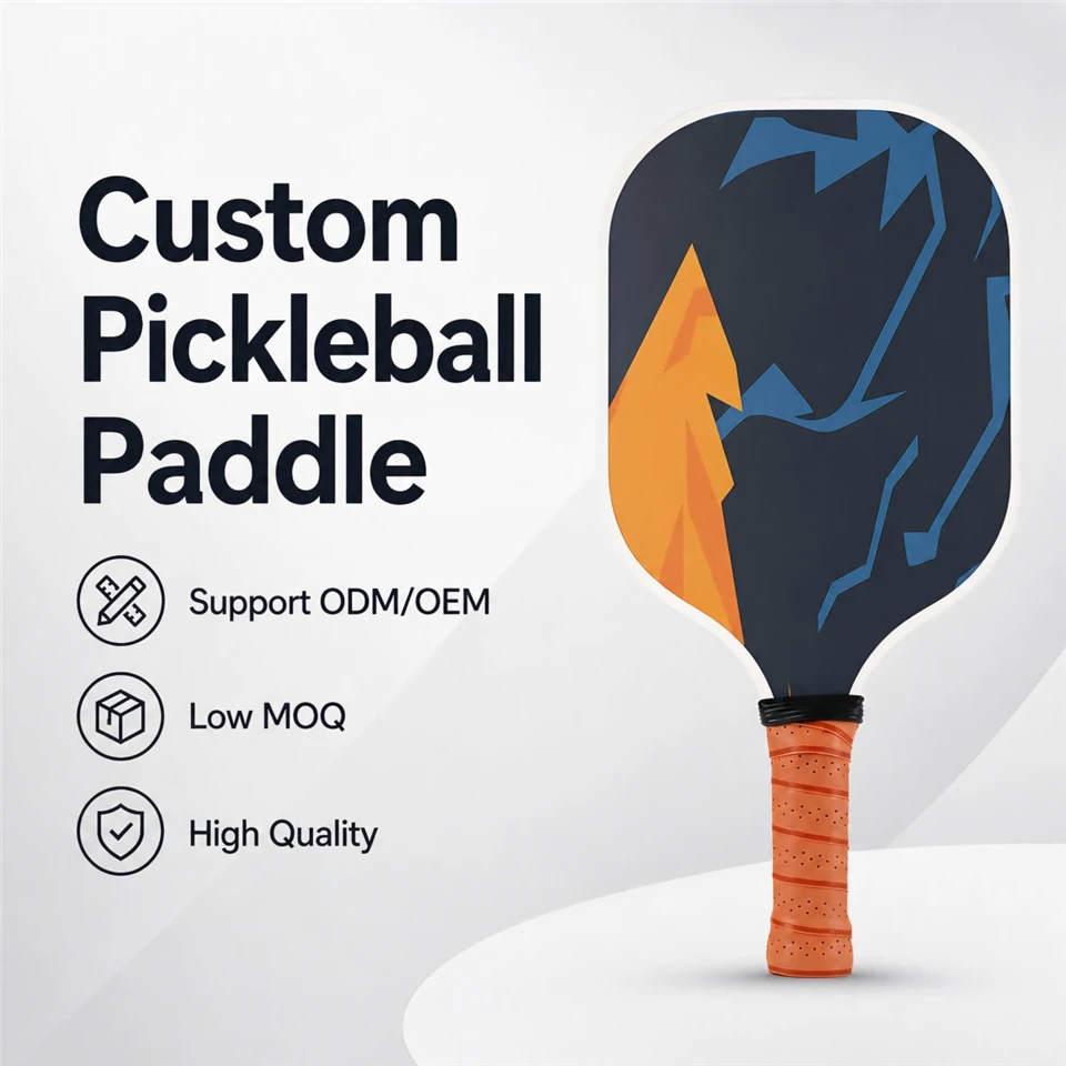 QK Custom Logo Carbon Fiber 16mm Thick Factory Direct Pickleball Paddle