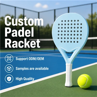 China Custom Carbon Fiber Surface EVA Core Carbon Frame Padel Racket