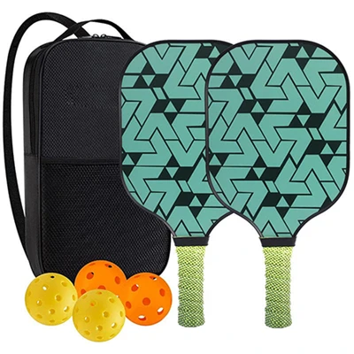 Geometric Maze Carbon Fiber Pickleball Paddle Custom