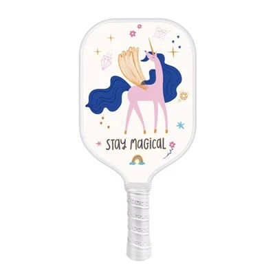 Moderate Friction, Gentle On Hands & Consistent Ball Control Mild Grit Surface Kids Pickleball Paddle