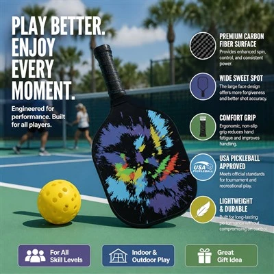 OEM Private Label T700 Carbon Fiber USAPA Approved Free Sample Pickleball Paddle