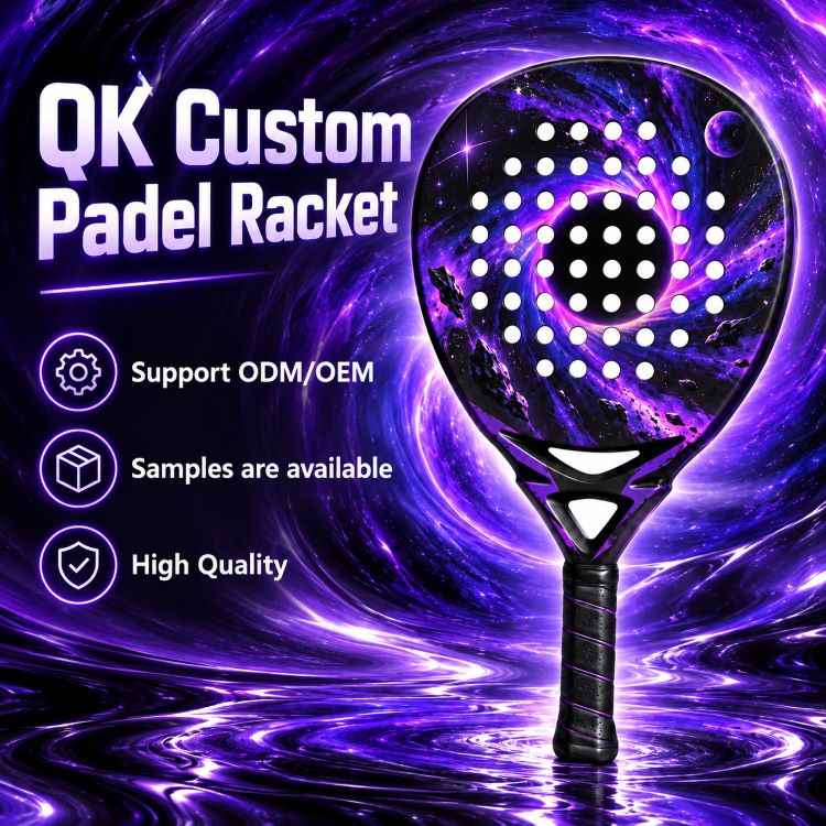 Teardrop Shape Carbon Fiber Padel Racket