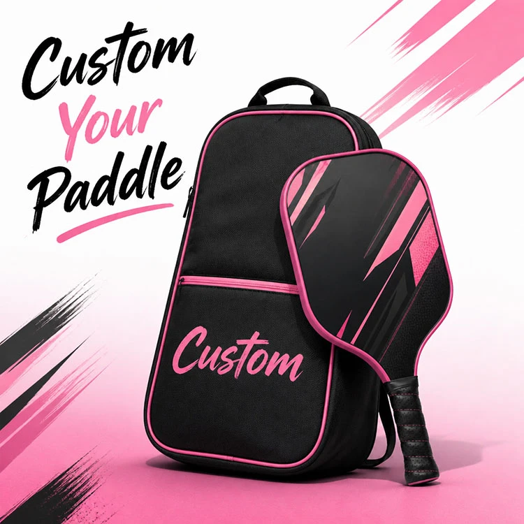 USAPA Approved T700 Thermoformed Carbon Fiber Pickleball Paddle EPP Foam Core Lightweight 230g Custom UV Printing Multiple Patterns Composite Pickleball Racket With Carry Bag For Beginner Pro Players